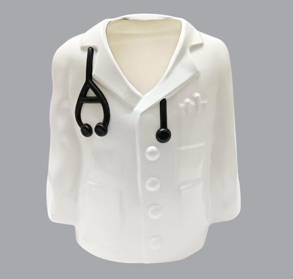 White Doctor Coat Shape Pen Holder