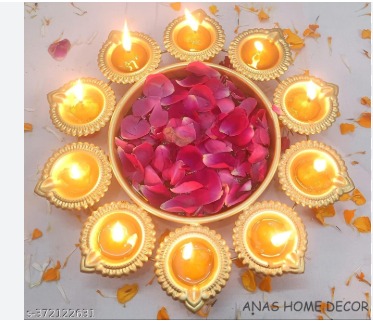 Urli Boul Diyas 10 Diyas For Home Decor