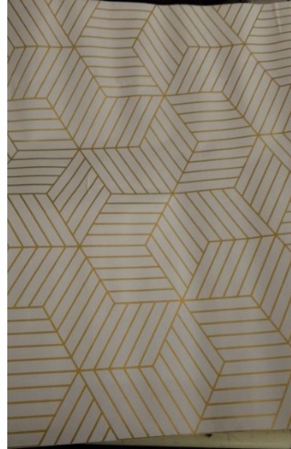 Wallpaper For Wall Decor White And Golden 45X304Cm