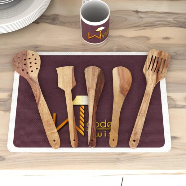 Wooden Handmade Spoon Set Of 5