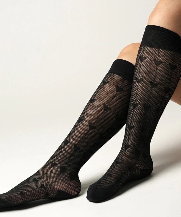 Theater Black Colour Women Mina Socks Pair Set