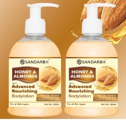 Sandarbh Honey and Almonds Advanced Nourishing Body Lotion Pack Of 2