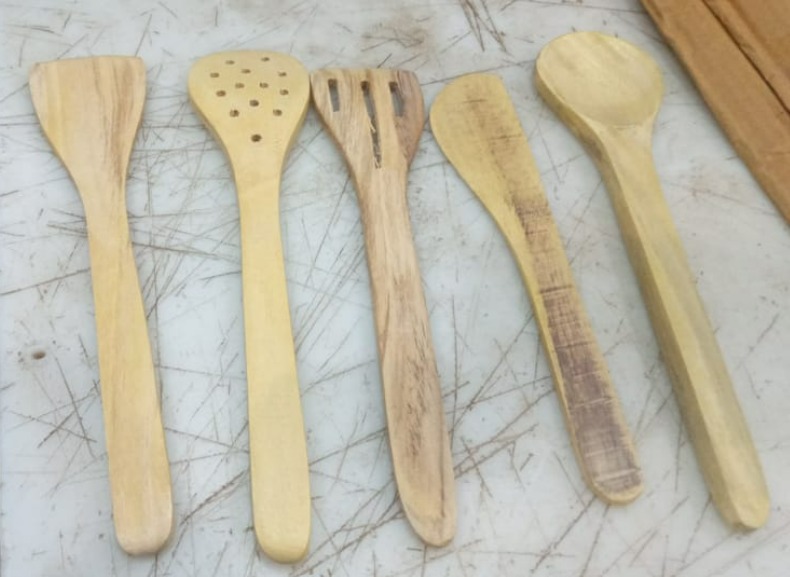 Wooden Serving Spoon Set Of 5