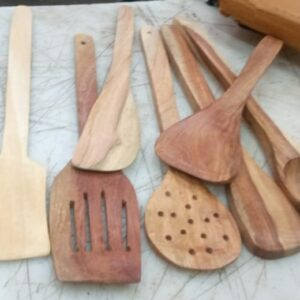 Wooden Serving Spoon Set Of 7