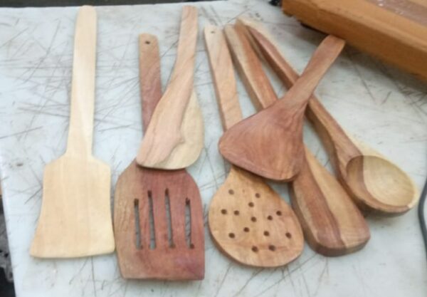 Wooden Serving Spoon Set Of 7
