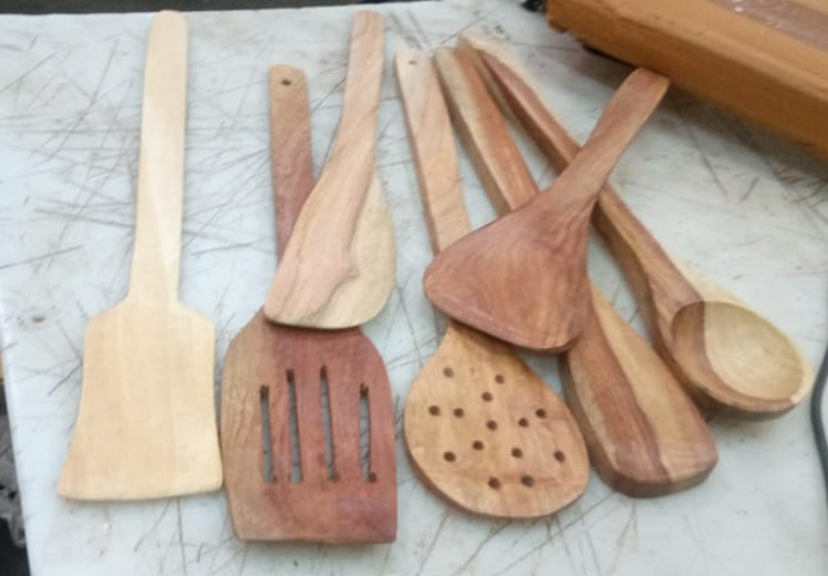 Wooden Serving Spoon Set Of 7