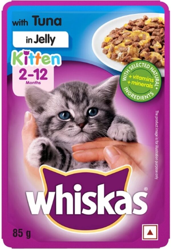 Whiskas Tuna In Jelly Wet Food For Kitten 85 Gm