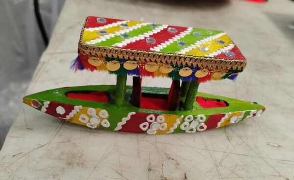 Wooden Handmade Kashmiri Boat Showpiece