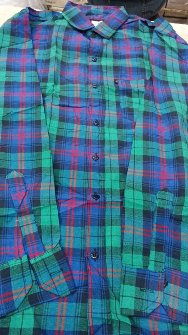 True Hind Mens Green Checked Shirt Size Xl