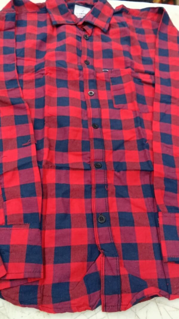 True Hind Mens Red Checked Shirt Size Xl