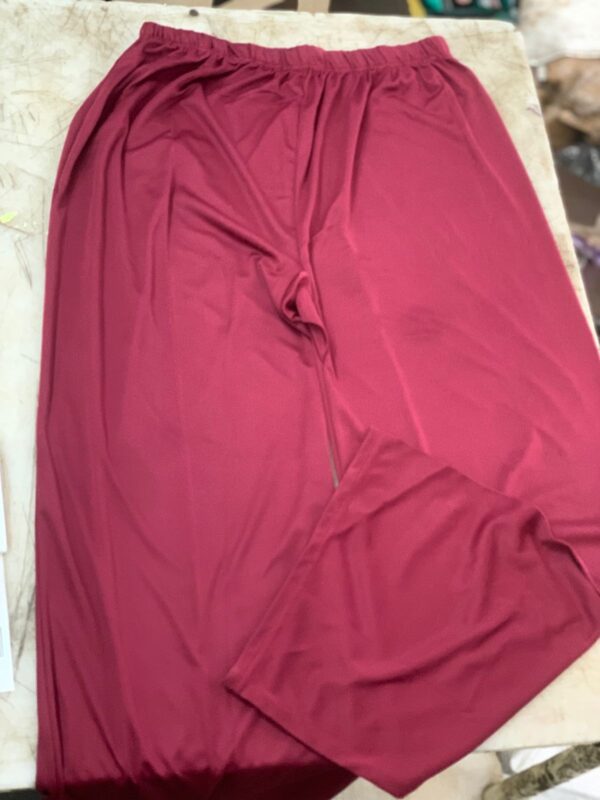 Women Cherry Color Palazzo Size L