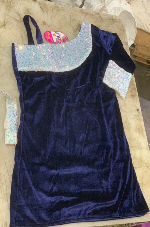 Women Single Dress Blue Color Size M