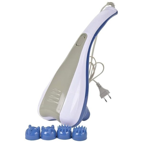 2 Speed Corded Electric Handheld Massager Vibration Magnetic Infrared Therapy To Pain Used