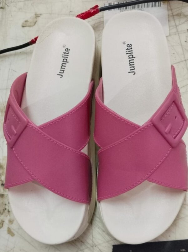 Jumplite Women Slippers Pink Color Size 36