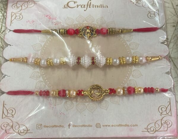 Scraftindia Multi Assured Onesize Rakhi Set Of 3