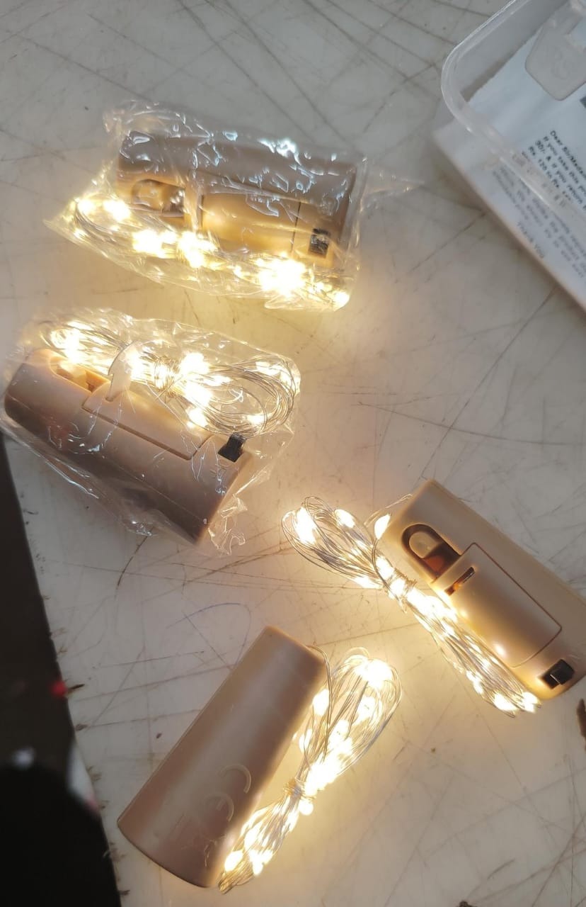 Bottle Cork Light With 20 Led Aesthetic Decor Pack Of 4
