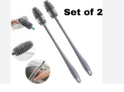 Grey Colour Bottle Cleaning Brush Pack Of 2