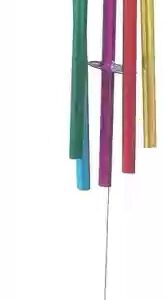 Feng Shui Metal Wind Chime Multi Colour 7 Pipes Small