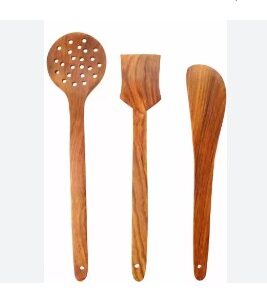 Wooden Serving Spoon Set Of 3