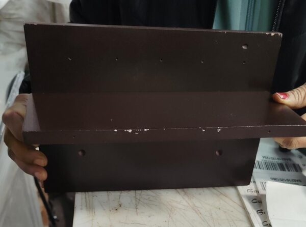 Wooden Wall Shelf 2 Layer Dark Brown