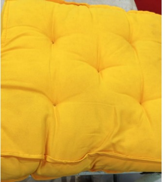 Chair Pad Cushion In Yellow Colour