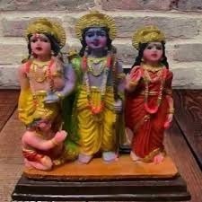 Ram Darbar Statue Ram Sita Hanuman Marble Dust