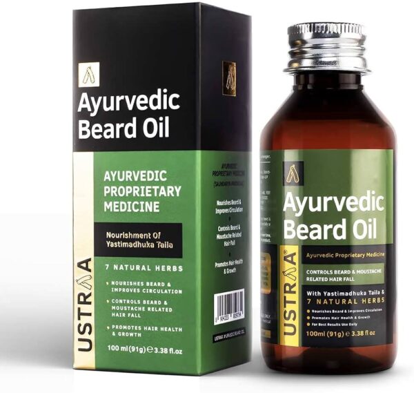 Ustraa Ayurvedic Beard Growth Oil 100Ml