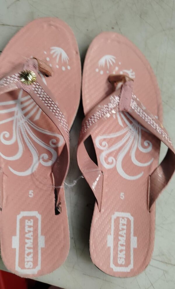 Dusty Pink Colour Flat Sandals For Women Size 5