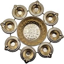 Universal Creation Floral Metal Urli Diya Bowl Pack Of 2
