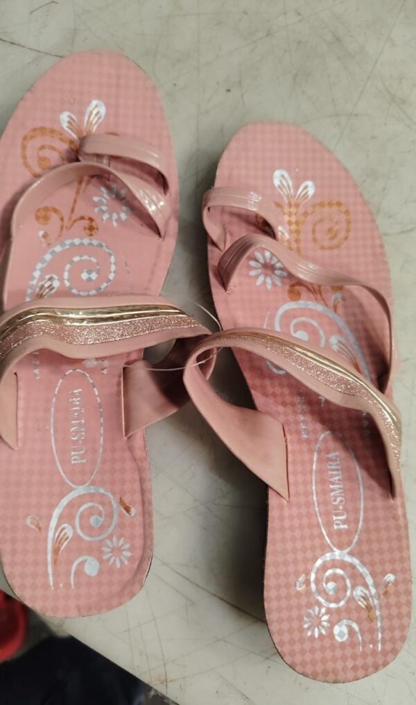 Dusty Pink Colour Flat Sandals For Women Size 7