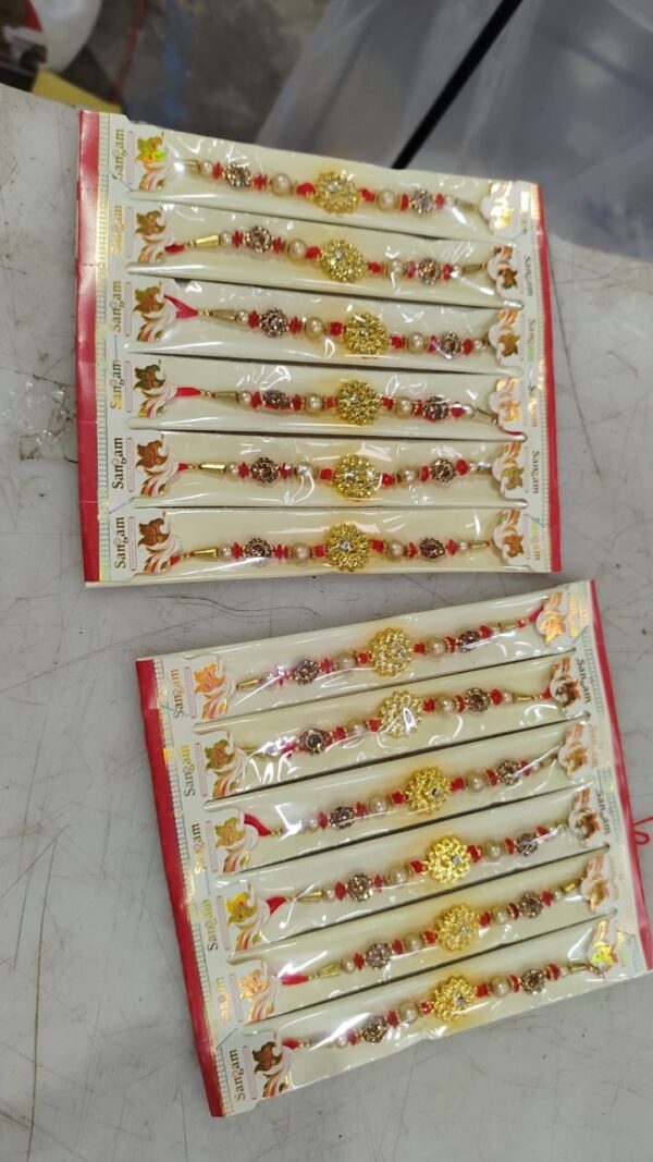 Gold Colour Rakhi Pack Of 12