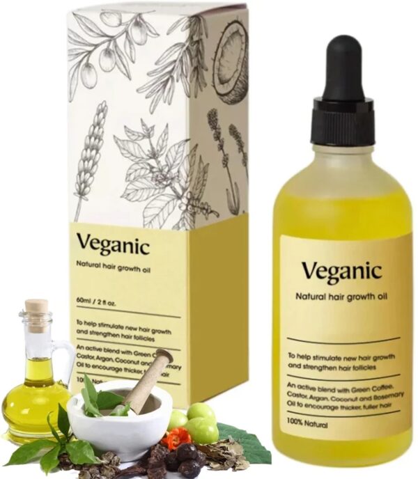 Veganic Natural Hair Growth Oil 60Ml