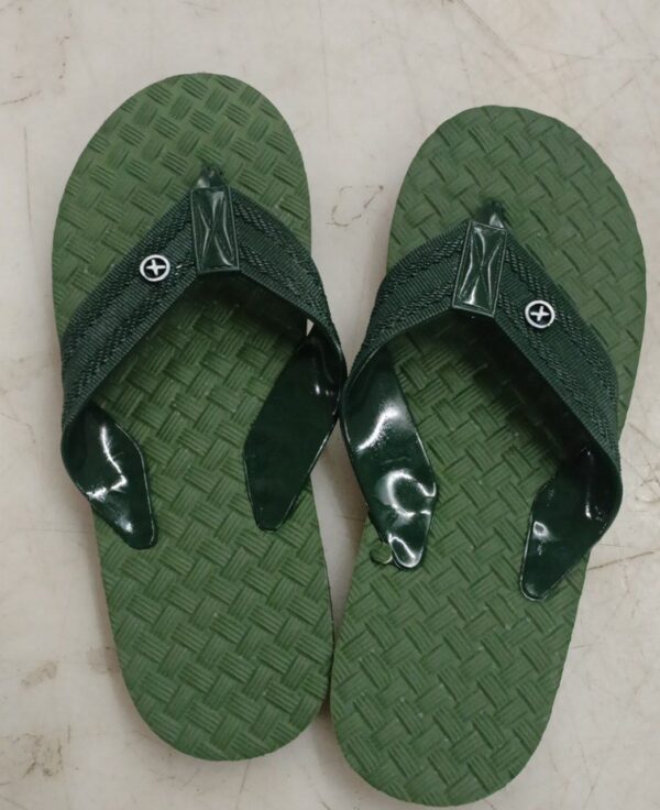 Green Colour Men Slipper Size 6