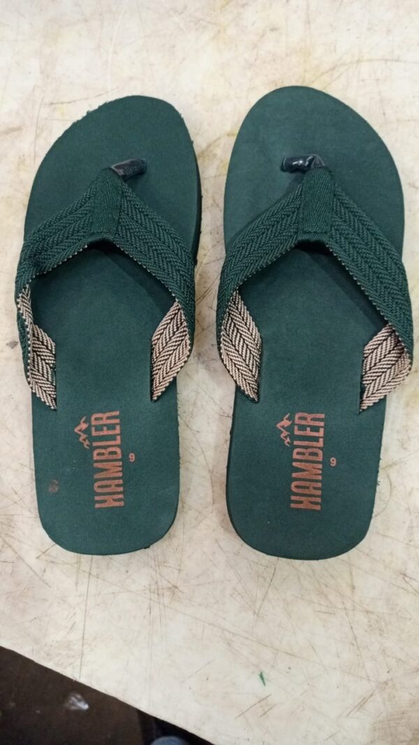 Green Colour Slipper For Men Size 9