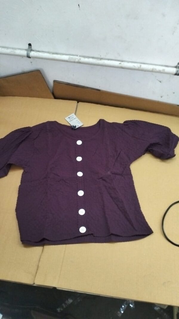 Girl Wine Color Top Size M