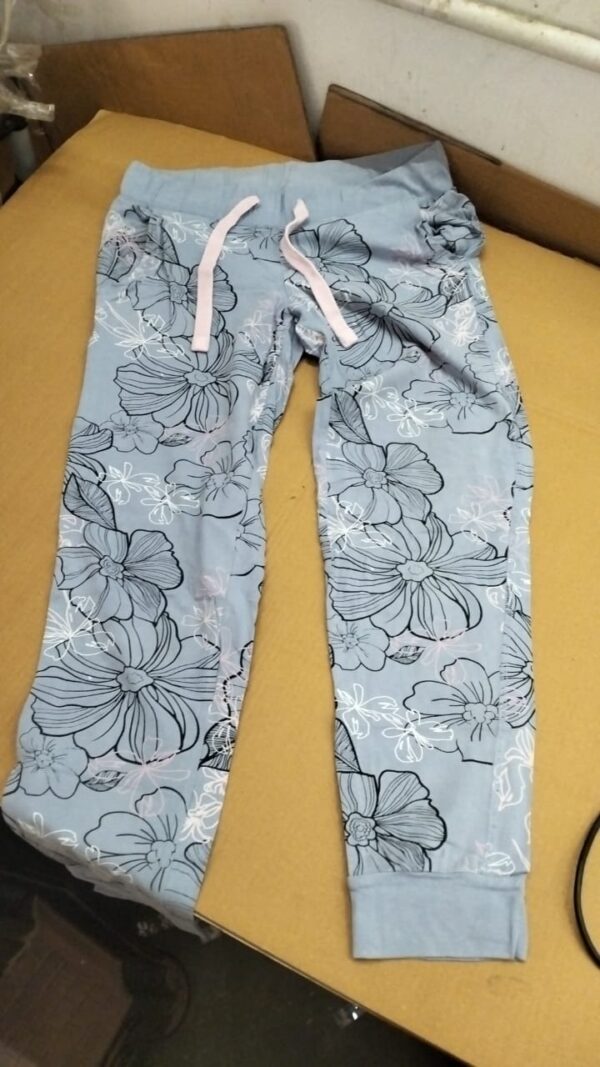 Girl Grey Printed Legging Size L