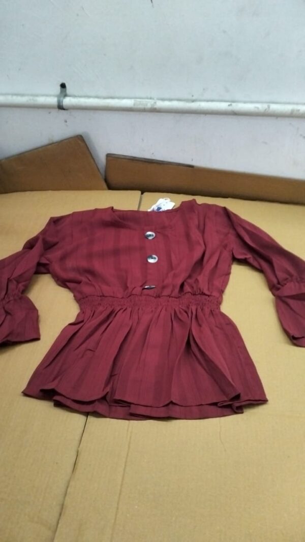 Women Wine Color Top Size M