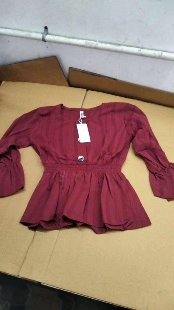 Girl Wine Color Top Size M