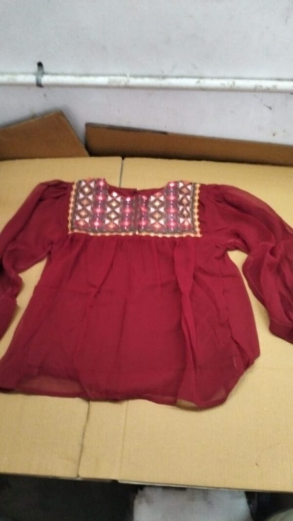 Girl Wine Color Top Size M