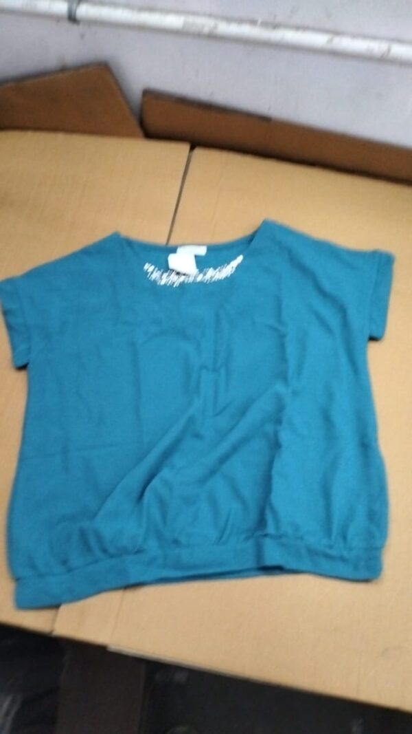 Woman Teal Blue Top Size M