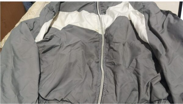 Grey And White Colour Jacket For Women Size S