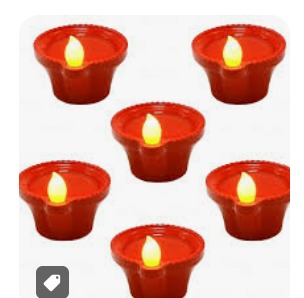 Water Led Sensor Diya 6Pcs