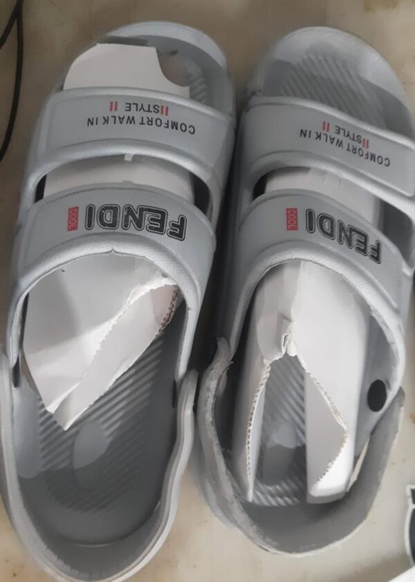 Slipper Flip Flops Sandals For Men Color Grey Size 41