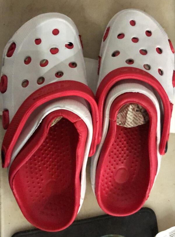 Flip Flops Sandals For Men Color Red White Size 9