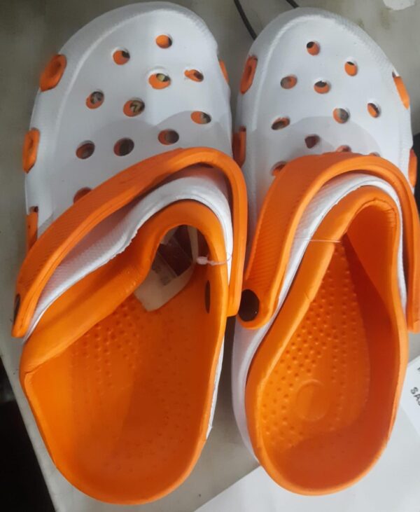 Flip Flops Sandals For Men Color Orange White Size 8