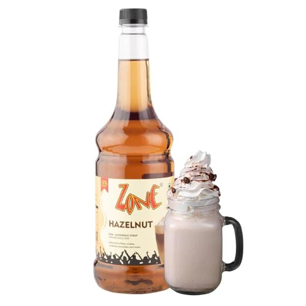 Zone Hazelnut Syrup 1050Ml Sweet And Nutty Caramelized Hazelnut Flavor For Coffees Cocktails And More