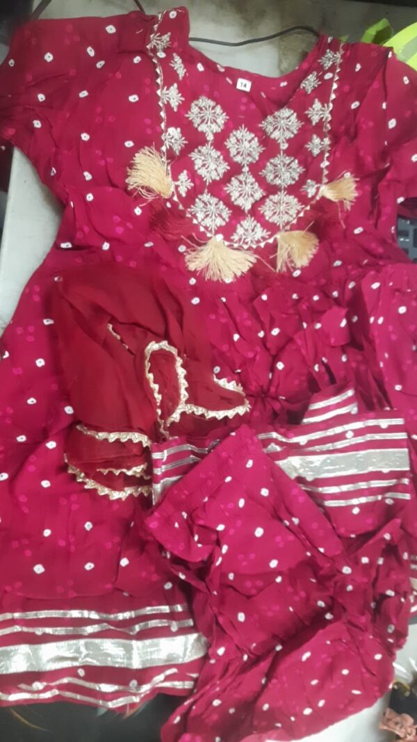 Dress For Kids Girls Color Maroon Size 8 To 9 Yrs