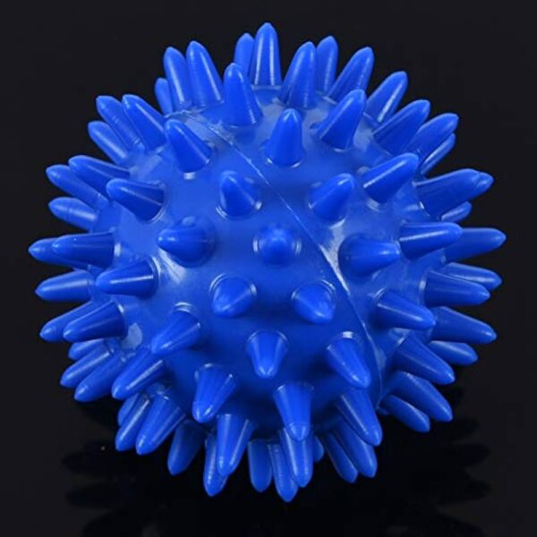 Spiky Massage Ball Soft For Palm Feet Arm Neck Back Blue