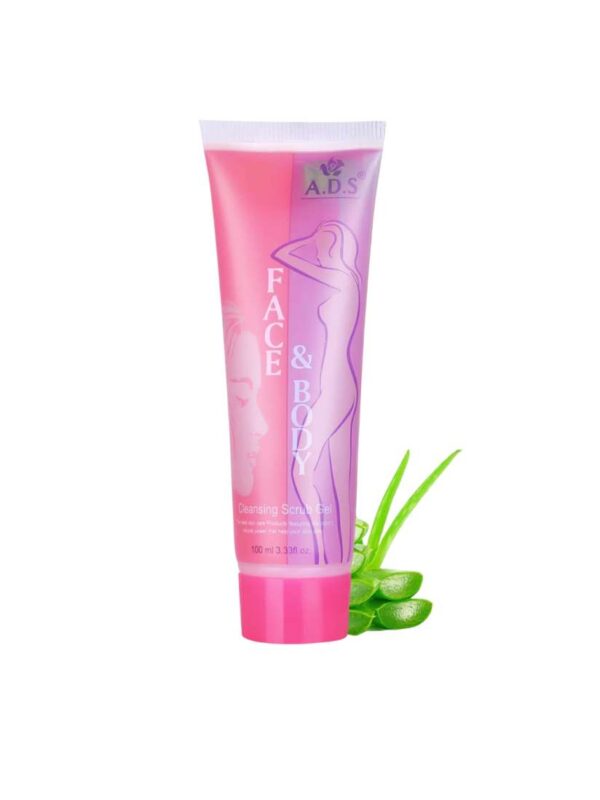 A D S Aloevera Face and Body Cleansing Scrub Gel 100M