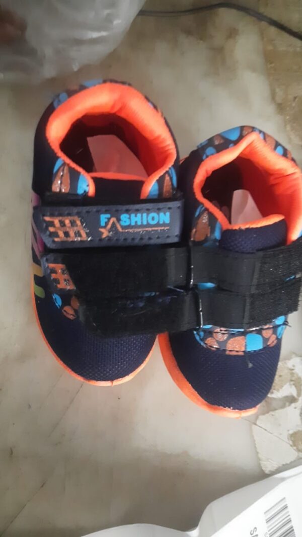 Shoes For Kids Color Blue Orange Size 5